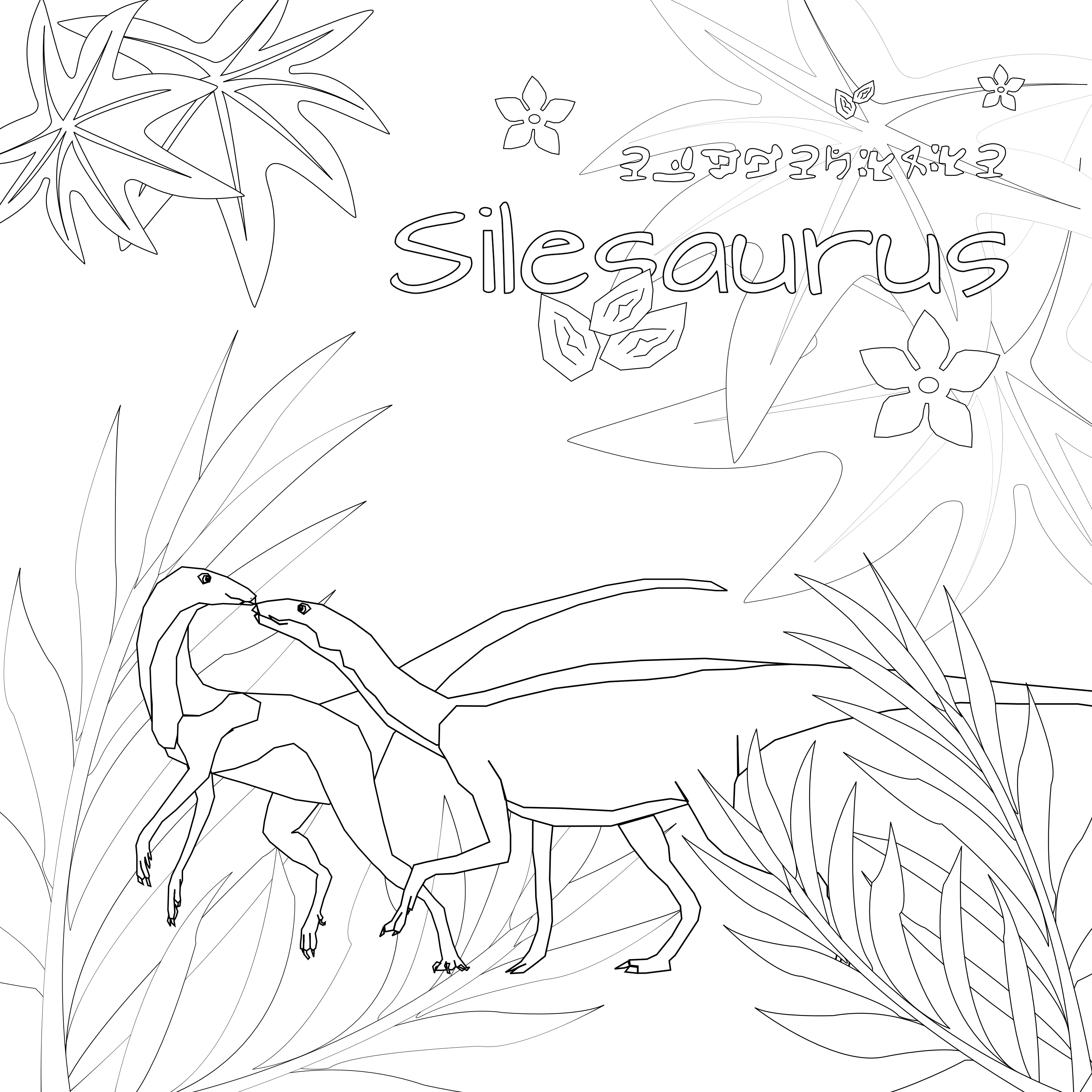 Coloring page silesaurus