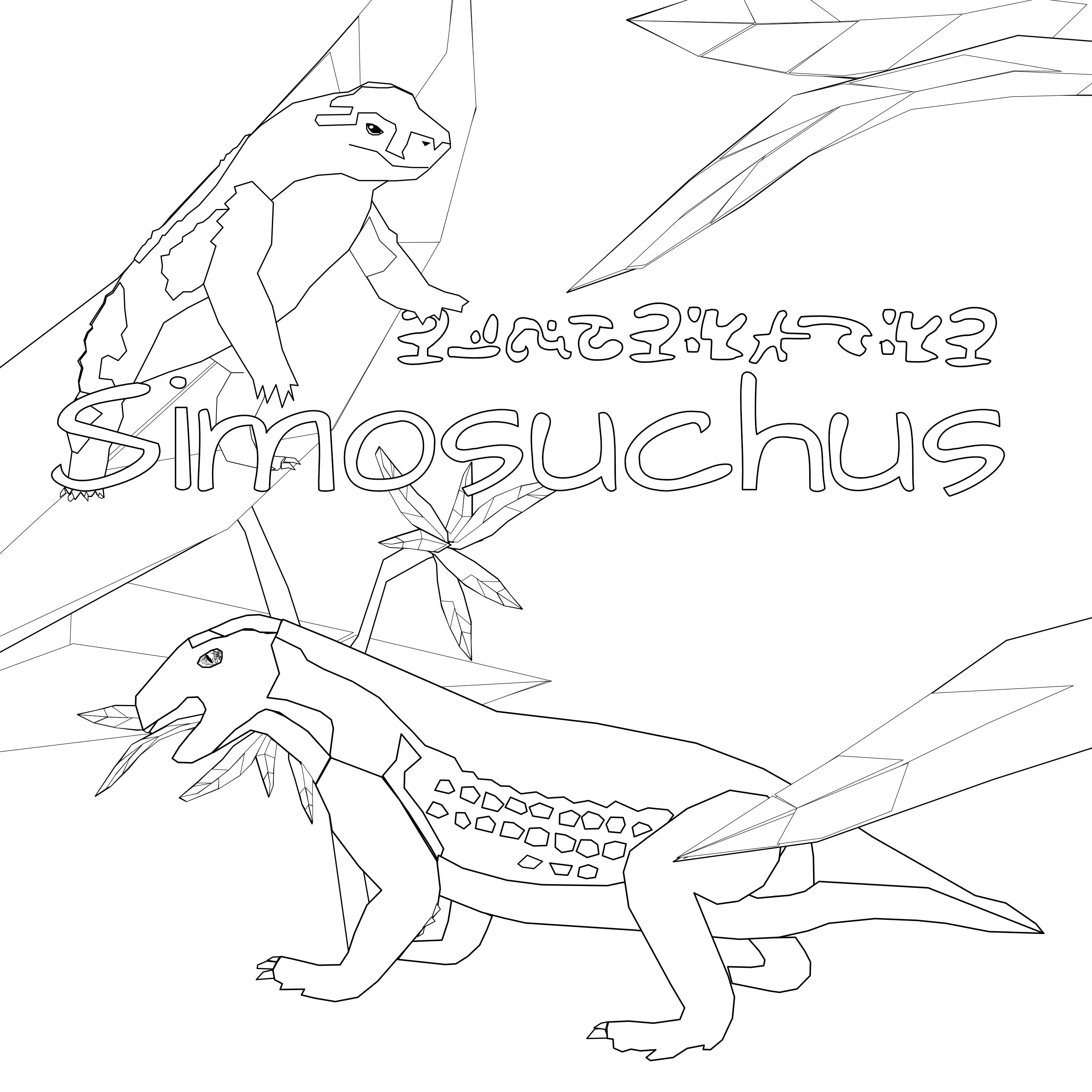 Coloring page Simosuchus
